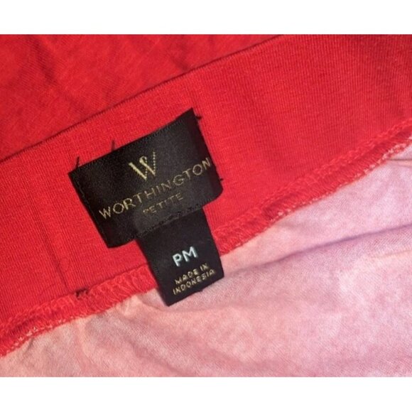 Worthington Baha 36" Multicolor‎ Tie Waist Straight Skirt Lightweight Pull On - Picture 5 of 10